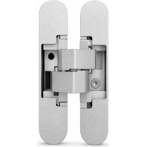 Charnière Invisible 3D Réglable pour Porte Pliante Argent 110 mm