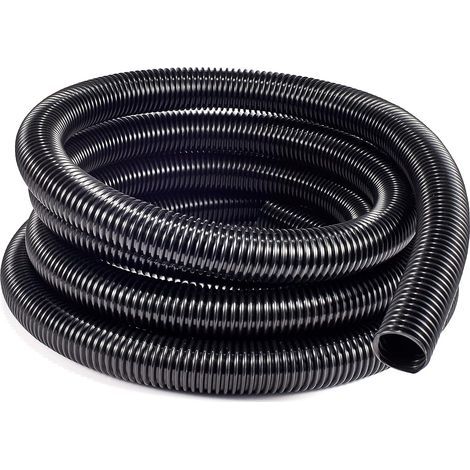 Tuyau de refoulement 5 m Flexible Spiralé 36 mm Noir (1/3)