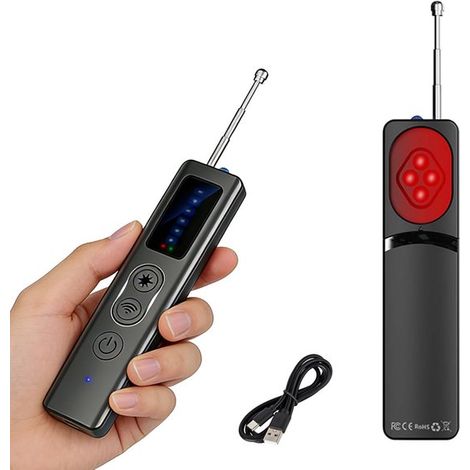 Detector de cámaras ocultas，recargable mediante USB tipo C，rastreador GPS y detector de dispositivos de escucha (1/5)
