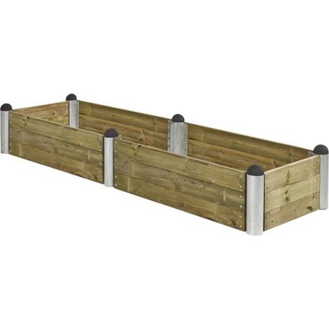 Plus Hochbeet Pipe 10 270 x 80 x 36 cm Hochbeete aus Holz
