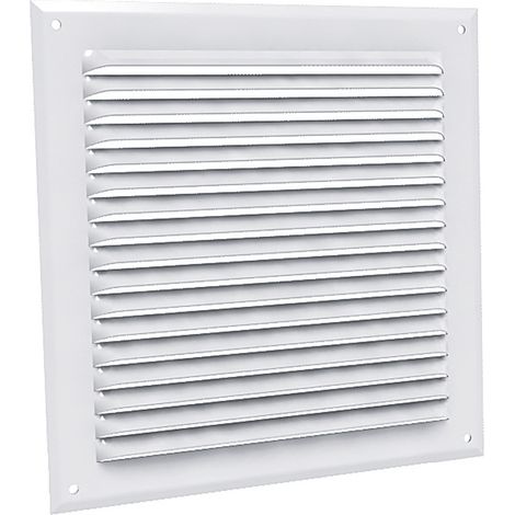 Grille aluminium blanche - Moustiquaire 150x150mm (1/2)