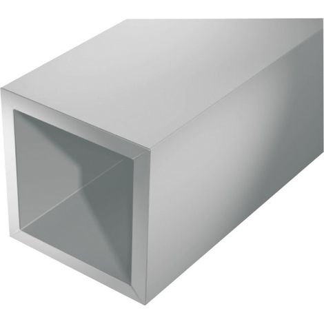 Tube carré aluminium 1000mm – 10x10mm – Épaisseur 1mm – Argent – Pour structures légères et chantiers humides – Alberts