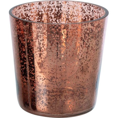 Photophore Design en Verre "Ember" 16cm Marron (1/5)
