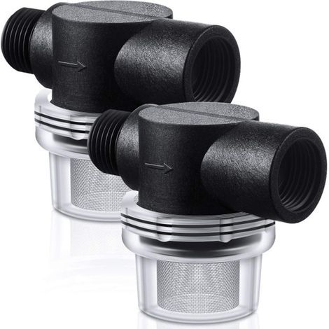 Innengewindefilter aus Edelstahl 304 mit 6 Punkten und 20 Mesh, transparenter Leitungswasser-Vorfilter aus Kunststoff, 25 mm. (1/5)