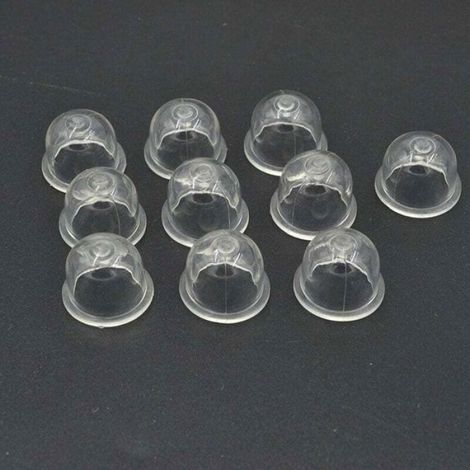 Ampoule Amorceur Carburateur - Silicone Transparent - Diamètre 19 mm Hauteur 14 mm - Pour Tronçonneuse Souffleur Débroussailleuse Coupe-Bordure - Lot de 1 (1/4)