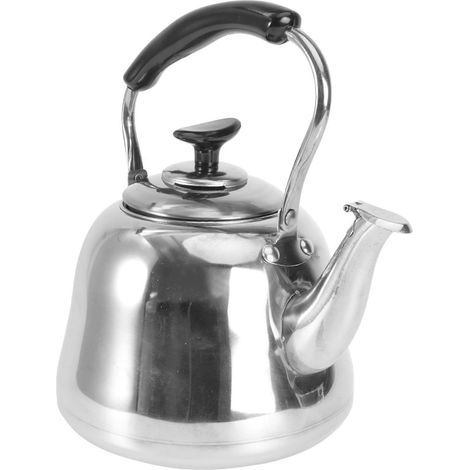 Bouilloire en acier inoxydable noir compatible avec l'ébullition de l'eau (1 pièce) (1/4)