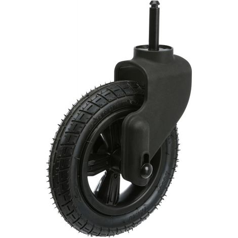 Trixie Roue avant noire pour remorque chien 18 cm (1/4)