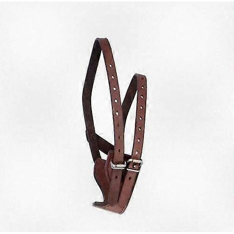 Collier anti-cris en cuir pour cheval, pour la protection et le dressage (poney) (1/4)
