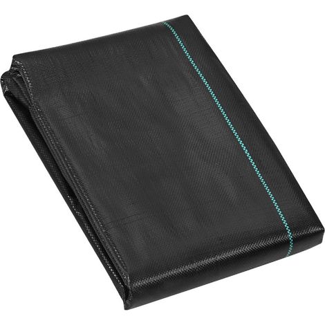 108 g/m² perméable, barrière contre les herbes, toile géotextile PP noire pour gravier et aménagement paysager (1/5)
