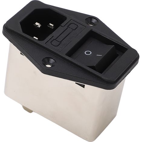 Prise de courant à bascule, module d'entrée IEC 115 V/250 V avec fusible pour équipement (1/5)