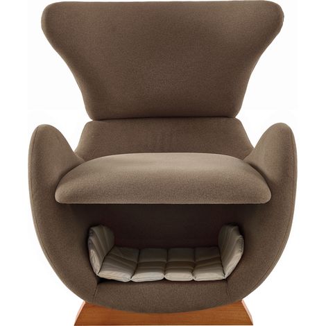 Design-Sessel im Walhai-Design aus kratzfestem Stoff, braun MODENUIT (1/5)