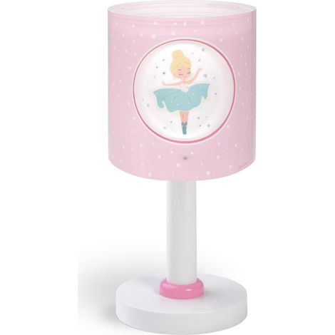 Lampe de chevet ou de table enfant veilleuse ballerine, 60911, G4 - LED 4 W - Ampoule incluse, Rose (1/5)