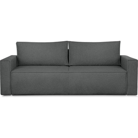 KONSIMO NAPI II Sofa 3 Sitzer, mit Schlaffunktion, Modern, grau (1/5)