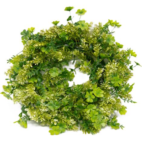 Ghirlanda decorativa 37 cm - decorazione verde per porte, tavoli, Pasqua, primavera (1/5)