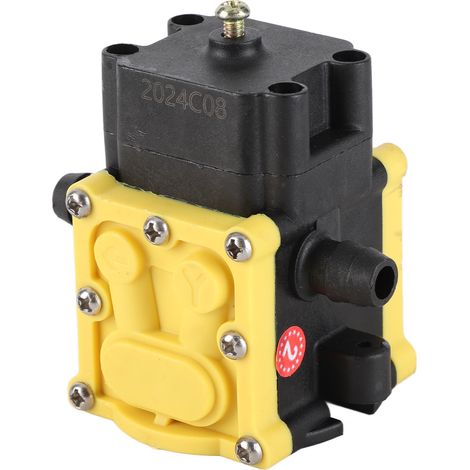 Pompe à pression à membrane 12 V pour l'agriculture et le jardin, pulvérisateur électrique, accessoires de pompe à eau, type D, anti-refoulement, double embout cannelé, durable et sans blocage. (1/5)