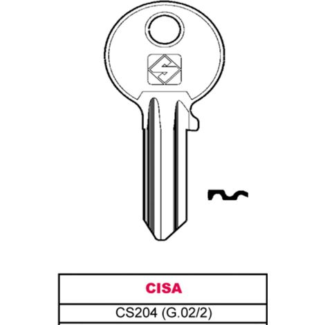 Chiave Ottone CS204 (g.vac 2) Cisa 20 Pezzi Silca
