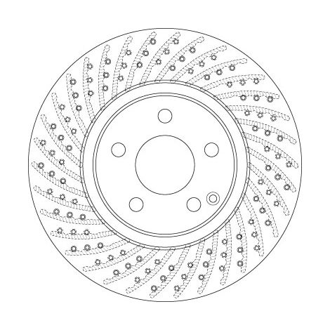 Lot de 2 Disques de frein TRW Automotive DF6477 MERCEDES-BENZ 230 421 04 12