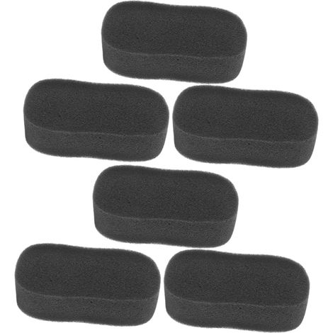 Éponges de Nettoyage Douces Éponge de Bain Noire Rectangulaire pour Chevaux Lot de 6 Usage Polyvalent Toilettage Quotidien du Pelage Équin (1/5)