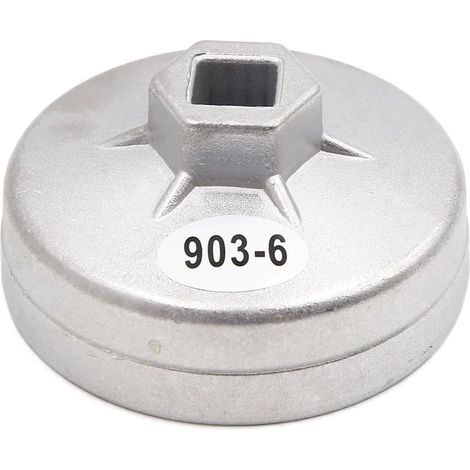 Clé pour Filtre À Huile 12 Flûtes 76mm 1 Pc pour Auto Métal Chrome Mat, Métal, 13mm Carré, Pour Cartouche Plastique, Multiples Points Contact, Couple Maximum, Outil Réparation (1/3)