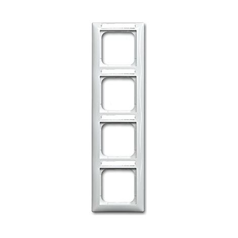 Busch-Jaeger Abdeckrahmen mit Sichtfenster, senkrecht 4-fach alpinweiß - Busch-balance® SI (1724 NS-914), 2CKA001754A4554