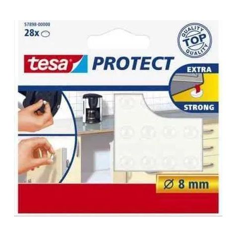 tesa 4042448885067 Pastiglie trasparenti antiscivolo e fonoassorbenti
