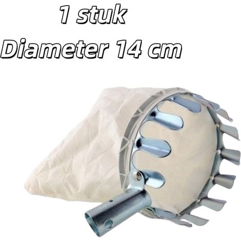 outil de cueillette de fruits outil de jardin portable robuste démontable diamètre 14 cm couleur argenté (1/5)