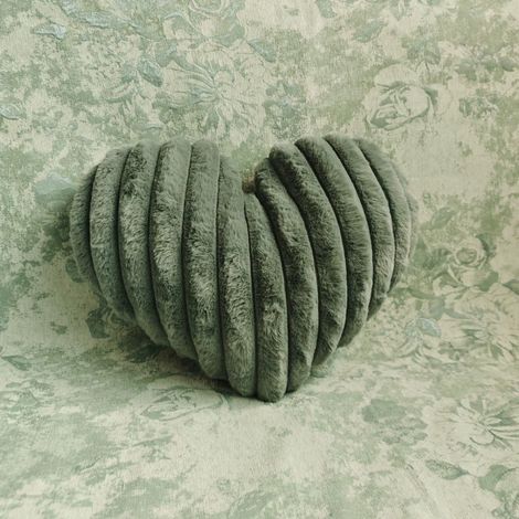 Coussin En Forme De Cœur - 40 x 35 cm - Rembourrage En Fibre Polyester - Tissu Velours Doux - Pour Canapé Chambre Ou Cadeau Romantic - 1 Pièce (1/3)