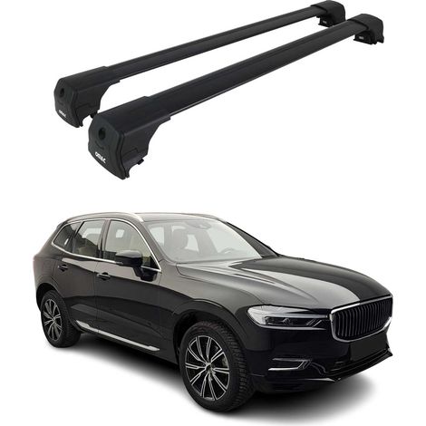 OMAC Barres de toit en aluminium pour Kia Sportage mk3 SL 2011-2016 – City Crash – ISO/PAS 11154:2006 – Antivol inclus – Charge max 75 kg – 2 barres Noir (1/4)