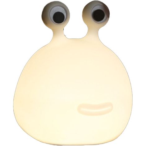 Schnecken-Nachtlicht, niedliche Silikon-Nachttischlampe mit Cartoon-Tiermotiv, ideal für gestillte Babys, Kinder und Teenager. (1/5)