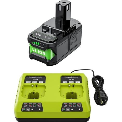 Batterie de remplacement Ryobi P108, capacité de 8000mAH, technologie Li-Ion (1/2)
