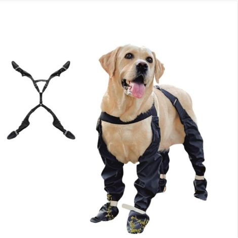 Chaussures d'extérieur pour animaux anti-chute/anti-saleté/étanches avec sangles élastiques (1/5)