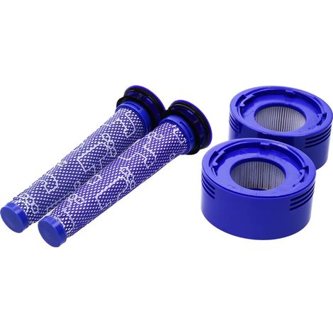 2 préfiltres et 2 filtres post-moteur pour aspirateurs Dyson V8 et V7, kit d'accessoires de rechange pour filtres (1/5)