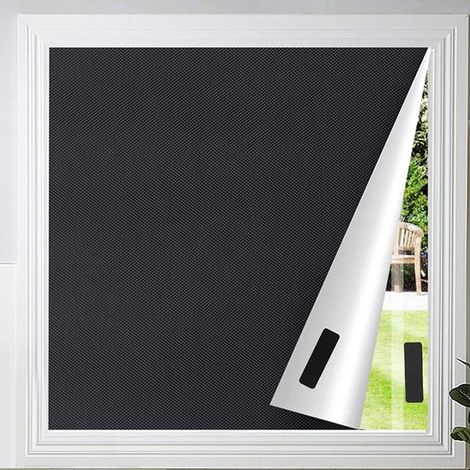 Sonnenschutznetz Verdunkelungsstoff 300 × 145 cm Verdunkelungsrollo Temporärer Verdunkelungsvorhang Tragbares Verdunkelungsrollo Inkl. flexiblem (1/5)