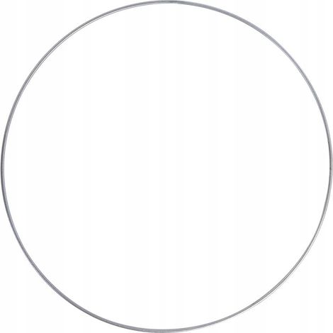 Cercle métallique 50 cm, argent, 1 pc. (1/5)