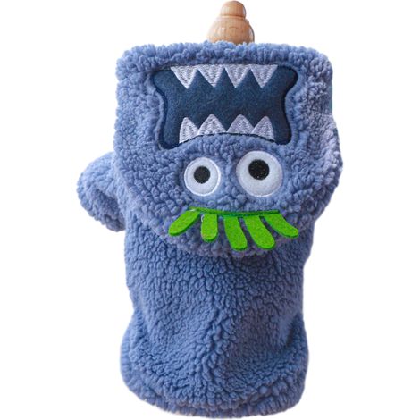 1 pull pour chien, à capuche et motif tartan, doublé polaire, pour petits chiens, bleu (1/5)