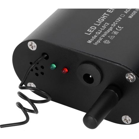 Kit d'éclairage de plafond pour voiture avec câble à fibre optique 12 W et 2 m, source lumineuse RGBW, AC85-265V (1/5)