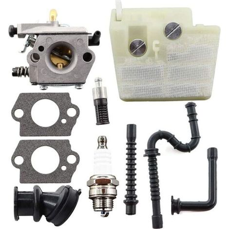 Kit de carburateur Walbro WT194 pour tronçonneuses Stihl 024 026 MS240 MS260 024AV 024SFiltre à air inclusRemplacement 11211200611 (1/4)