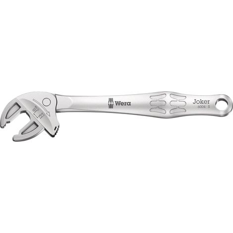 Wera – Clé à fourche auto-ajustable Joker 6004 – Angle de reprise 30° – Pour écrous de 10 à 13 mm – Oeillet d'accrochage