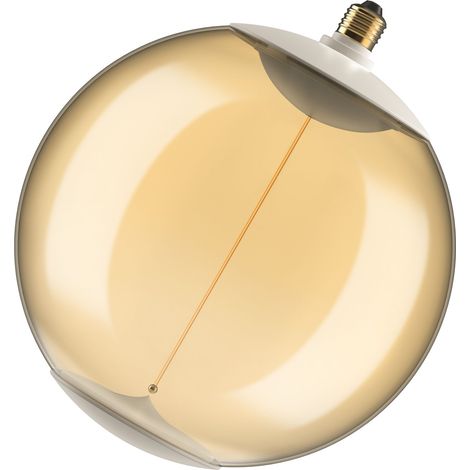Lampe LED OSRAM Vintage 1906 BigBall45, 12 W (550 lm), blanc chaud 1800 K, boîtier en plastique ambré, culot E27, technologie d'aimant à filament, intensité variable