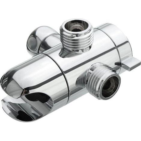 Inverseur de Bras de Douche, Inverseur de Bras de Douche en ABS Solide, Valve de Dérivation à 3 Voies, Remplacement Universel de L'inverseur de Bras de Douche pour Salle de Bain (1/5)