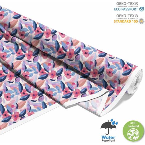 Dekorativer Oxford-Stoff für den Außenbereich – Feminines Motiv DX10117 (1/5)