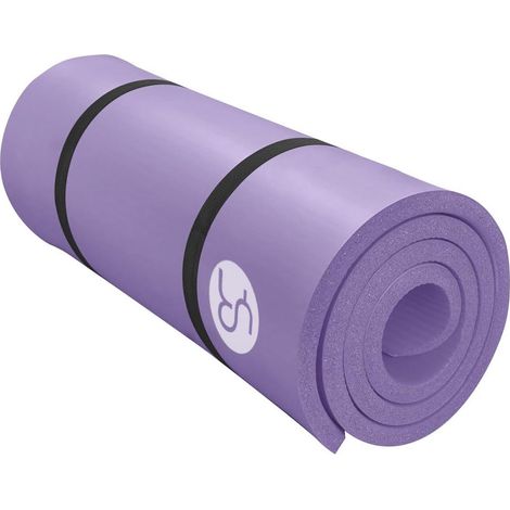 Tapis de Sport NBR 195×61cm 20mm Epais Tapis Yoga Antidérapant Tapis Gymnastique Epais Pour Pitates Fitness Gym avec Sac de Yoga Mousse NBR, très épais, excellent amorti, antidérapant, pour gym,avec (1/5)