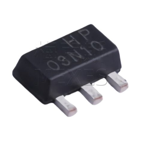 Changdian CJA03N10S SOT-89 package, 3 A current, 100 V withstand voltage, N-channel MOSFET chip, electronic component, 5 units, assembly and delivery.