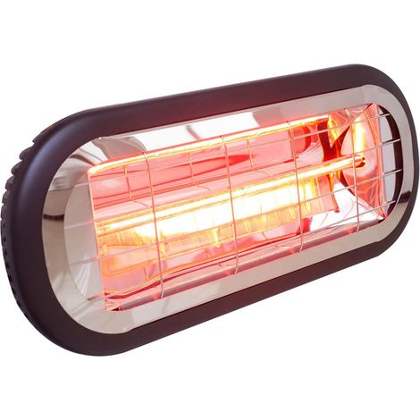 Elektrische Heizkörper Infrarot Kohlefaser 2000W für Innen- und Außenbereich Kekai Top Design 46x19x7,5 cm für Decke und Wand