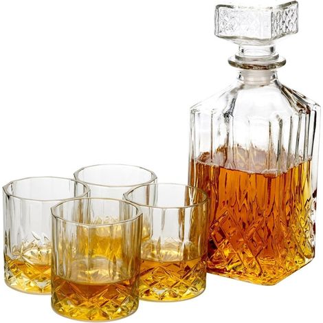Set da cocktail e whisky da 5 pezzi
