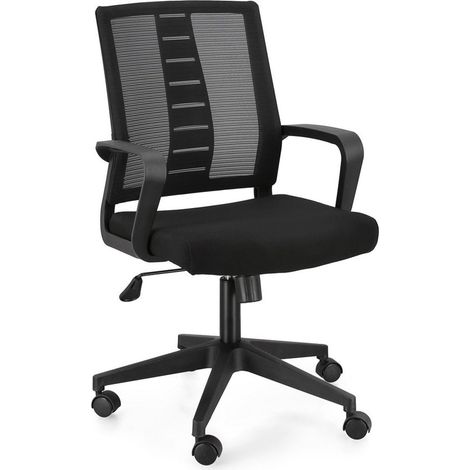 Sedia "Roman" da gaming ed ufficio ergonomica in poliestere con braccioli e ruote -Grigio (1/4)
