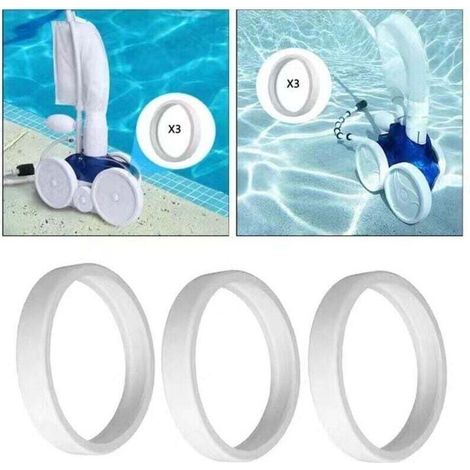 280 Pneus de Rechange de Piscine,pour Usage pour Nettoyeur de Piscine Polaris s'adapte à Polaris 180,280,360,380, C-10 / C10 (3 pièces) (1/4)