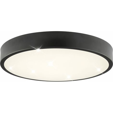Brilliant LED Deckenleuchte Slimline Starry Ø 39 x 6,5 neutralweiß schwarz-weiß (1/3)