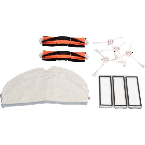 Compatible avec l'aspirateur robot Xiaomi Mijia 2C, aspirateur robot tout-en-un pour balayer et laver les sols, brosse latérale, filtre, chiffon de nettoyage. (1/5)
