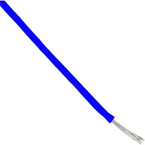 Cavo filo unipolare FEP Approvato VDE Sez. 0,25 mmq Blu